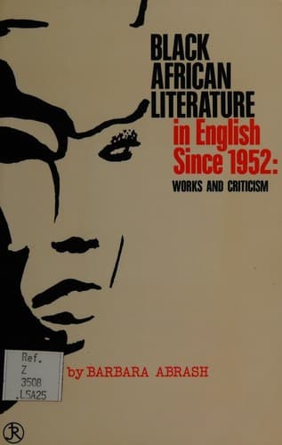 Black African literature in English since 1952