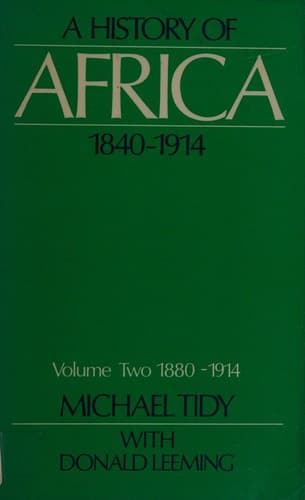 A history of Africa, 1840-1914