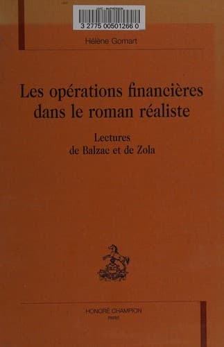 Les opérations financières dans le roman réaliste