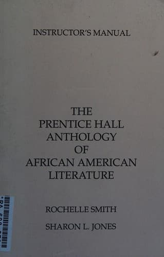 Prentice Hall Anthology of African American Literature