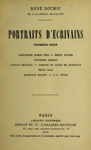 Portraits d'écrivains...