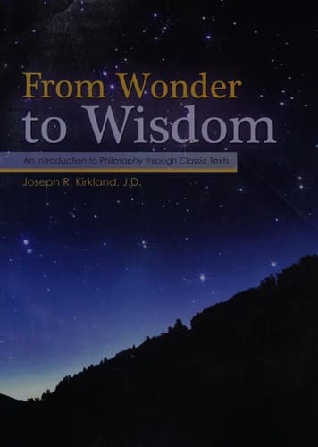 From Wonder to Wisdom