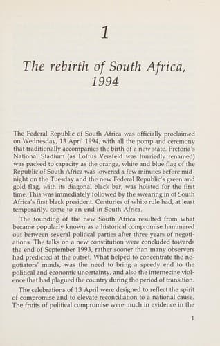 South Africa, 1994-2004