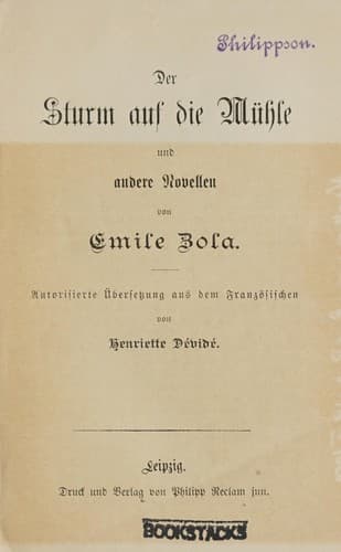 Der Sturm auf die Mühle und andere Novellen