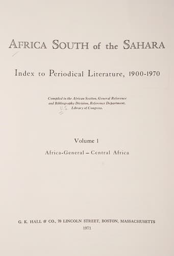 Africa south of the Sahara