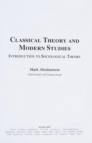 Classical theory and modern studies