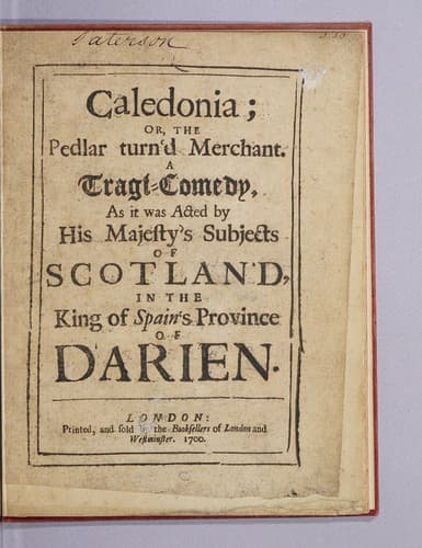Caledonia: or, The pedlar turn'd merchant