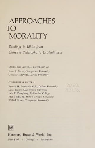 Approaches to morality