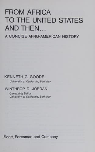 From Africa to the United States and then ..