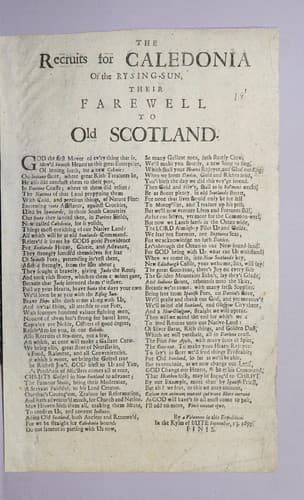 The recruits for Caledonia of the rysing-sun, their farewell to old Scotland..