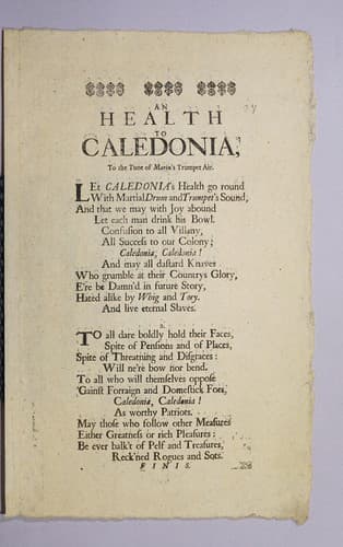 An health to Caledonia