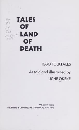 Tales of land of death: Igbo folktales