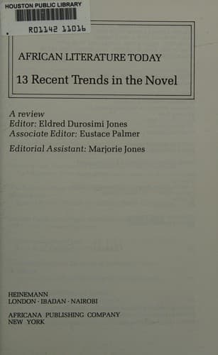 African Literature Today