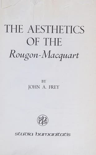 The aesthetics of the Rougon-Macquart