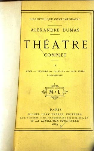 Théâtre complet de Alex. Dumas -- quatrieme serie