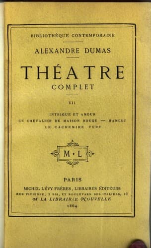 Théâtre complet de Alex. Dumas -- septieme serie