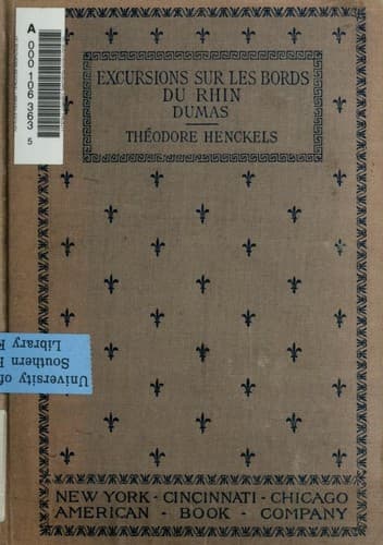 Excursions sur les bords du Rhin