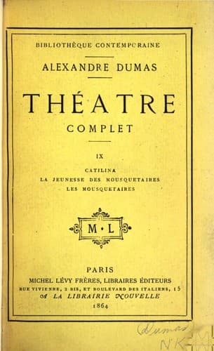 Théâtre complet de Alex. Dumas -- Neuvième série