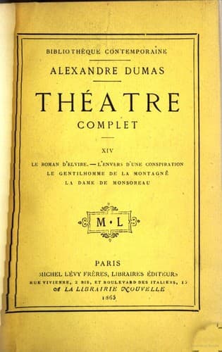 Théatre complet de Alex. Dumas -- quatorzieme