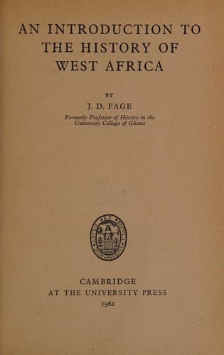 An Introduction to the History of West Africa