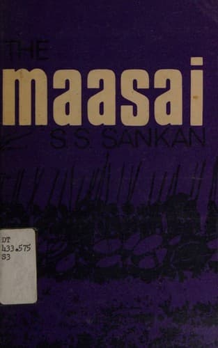 THE MAASAI by S. Sl Sankan (1973 Reprint Softcover 7 1/4 x 4 3/4 inches 102 pages East African Literature Bureau)