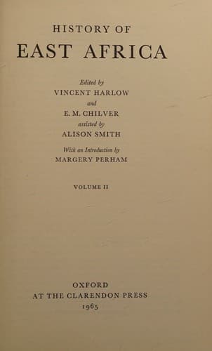 History of East Africa Volume Two