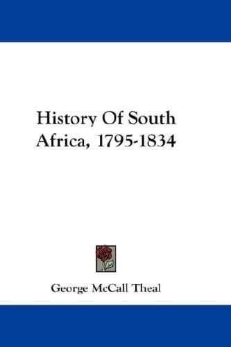 History Of South Africa, 1795-1834