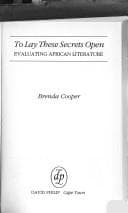 To lay these secrets open