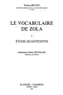 Le vocabulaire de Zola