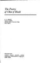 The poetry of Okot p'Bitek