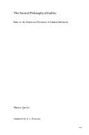 The natural philosophy of Galileo