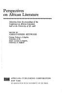 Perspectives on African Literature