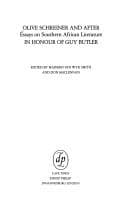 Olive Schreiner and After