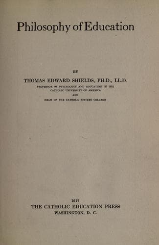 Philosophy of education