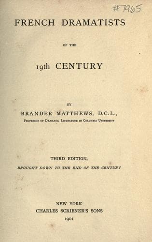 French dramatists of the 19th century