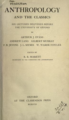 Anthropology and the classics