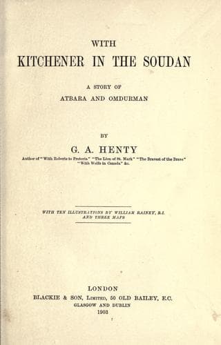 With Kitchner in the Soudan