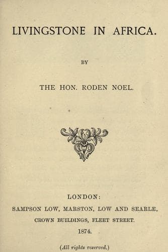 Livingstone in Africa