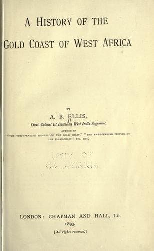 A history of the Gold Coast of West Africa
