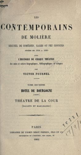 Les contemporains de Moliere