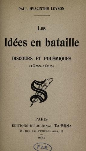 Les idées en bataille