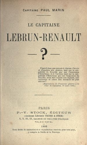 Le capitaine Lebrun-Renault?