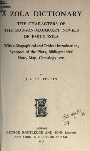 A Zola dictionary