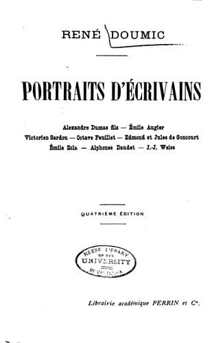 Portraits d'écrivains