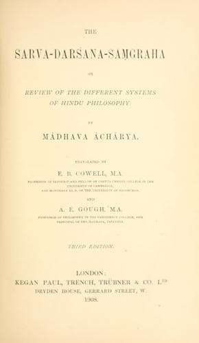 The Sarva-darsana-samgraha