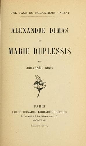 Alexandre Dumas et Marie Duplessis