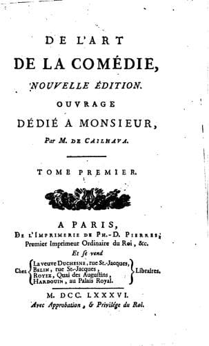 De l'art de la comédie