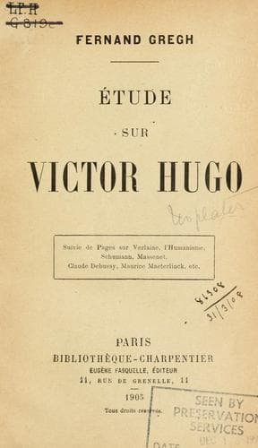 Étude sur Victor Hugo