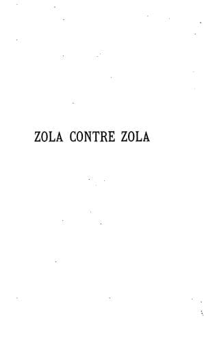 Zola contre Zola