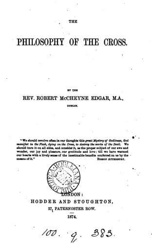 The philosophy of the Cross